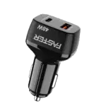 Faster PD 48w Fast Car Charger PD2.0,PD3.0 PPS QC 4.0A Supported