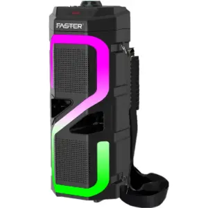 Faster Rainbow 7 Powerful Bass Wireless Speaker With Mic