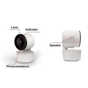 Faster Security Camera with 360 Viewing, Motion Detection & Two-Way Audio