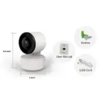 Faster Security Camera with 360 Viewing, Motion Detection & Two-Way Audio