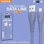 Faster Silica Gel Fast Charging Data Cable 2.4A