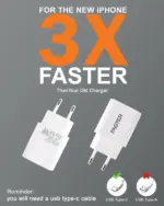 Faster Type-C Super Fast 25W Charging Adapter For Samsung & iPhone PD-25W
