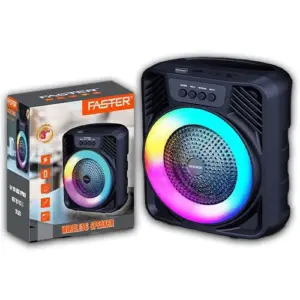 Faster Wireless Bluetooth Speaker With RGB Lights