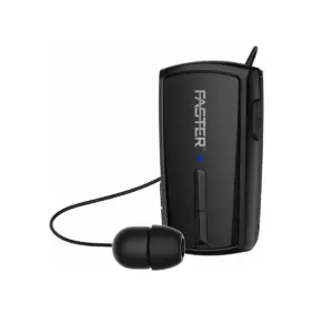 Faster Wireless Bluetooth Stereo Headset Clip-on Earbuds Hands-free with Microphone