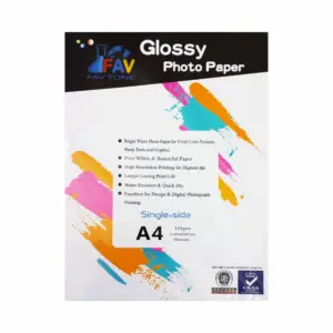 Fav Tone 50 Sheets A4 Single Side Glossy Photo Paper 135gsm