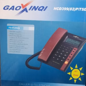 Gaoxinqi Telephone HCD399(82) - Stylish Black and Red Communication Hub