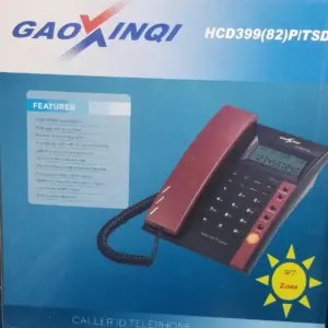 Gaoxinqi Telephone HCD399(82) - Stylish Black and Red Communication Hub