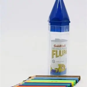GoldFish Flupa Hex Wooden Colors Pencils Half Size – 12 Colors