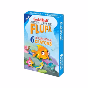 GoldFish FLUPA Jumbo Wax Crayons - 6 Colors
