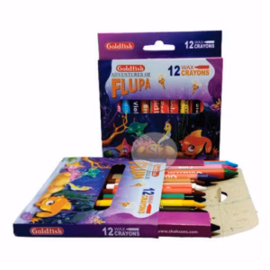 GoldFish FLUPA Wax Crayons - 12 Colors