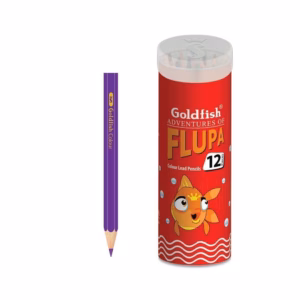 GoldFish Flupa Wooden Colors Pencils Half Size – 12 Colors