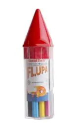 Goldfish Flupa Hex Wooden Colors Pencils Half Size – 12 Colors