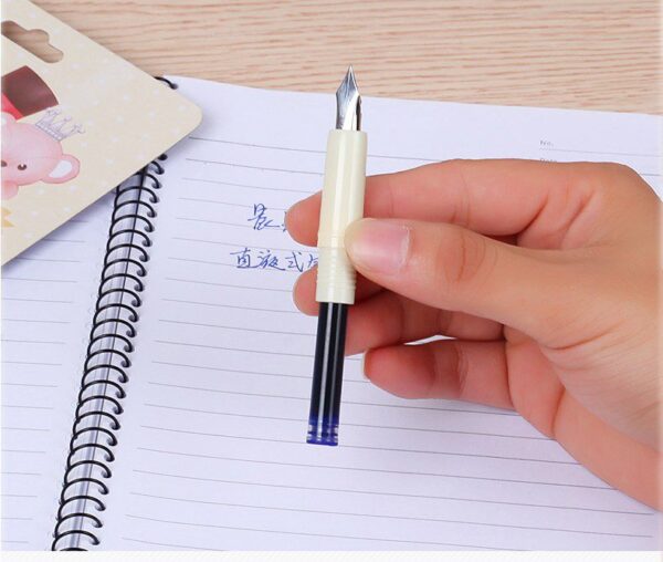 Teddy Bear Cartridge Fountain Pen With 6 Refills