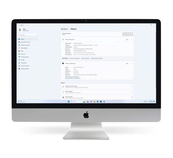 Apple Imac 2011 Mid 21.5&Quot; Core I5 2Nd Gen, 8Gb Ram, 256Gb Ssd, Windows 11 Pre-Installed