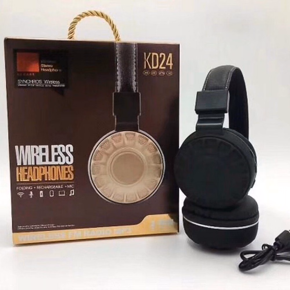 Home Mega-Electronics 59 Kd24 Wireless Headphones - Black