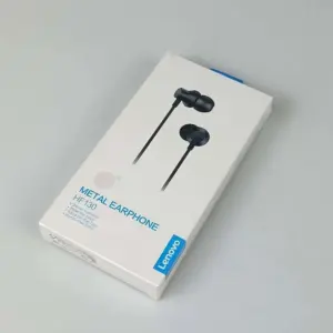 Lenovo Hf130 Metal Earphones - White/black
