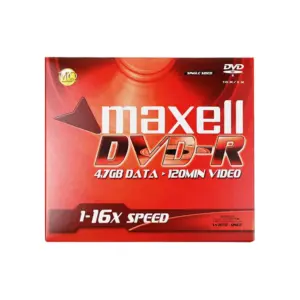 Maxell Master Quality DVD-R Recordable - 4.7GB - 16X
