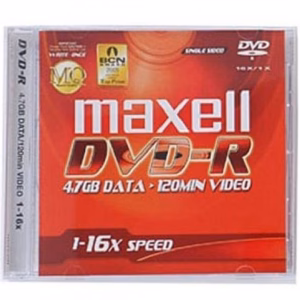 Maxell Master Quality DVD-R Recordable - 4.7GB - 16X