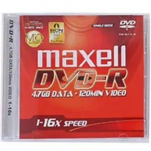 Maxell Master Quality DVD-R Recordable - 4.7GB - 16X