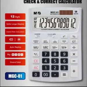 M&g 12 Digits 112  Steps Check % Correct Calculator