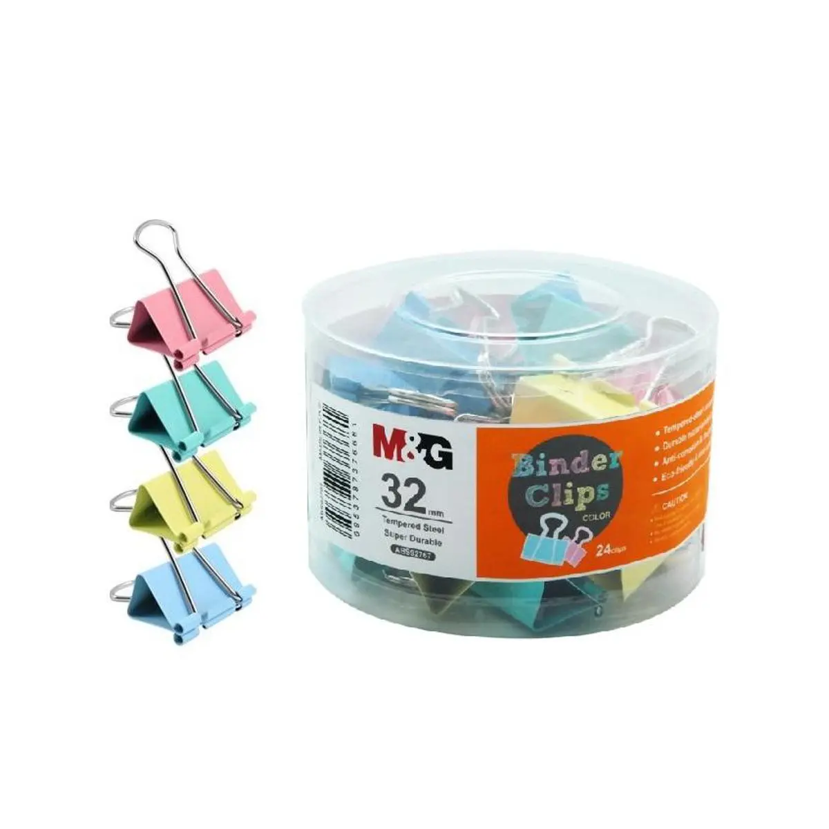 M&Amp;Amp;G 32Mm Colorful Binder Clips Abs92767 M&Amp;Amp;G 32Mm Colorful Binder Clips Abs92767