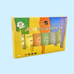 M&G Acrylic Colours X30 ML 6 Tubes