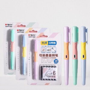 M&g Pastel Color Soft Grip Cushion Nib Fountain Pen