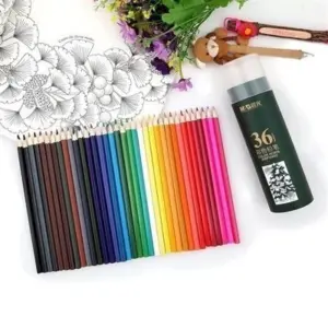 M&G High-Quality Wooden Color Pencils – Hexagonal – Pre-Sharpened – Pack of 36