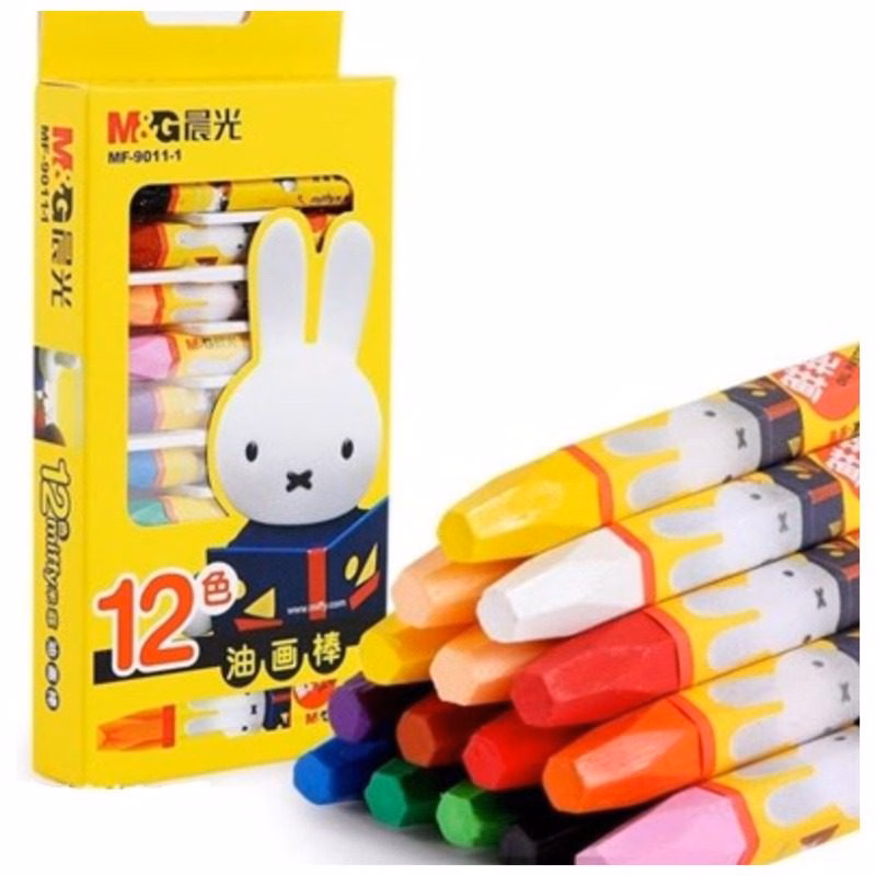 M&Amp;Amp;G Miffy Oil Pastel 12 Colors Mf-9011-1 M&Amp;Amp;G Miffy Oil Pastel 12 Colors Mf-9011-1