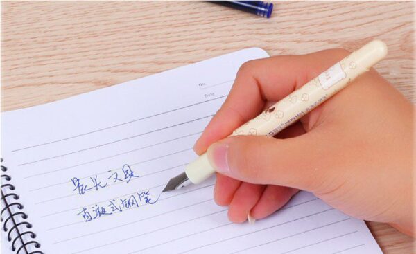 Teddy Bear Cartridge Fountain Pen With 6 Refills