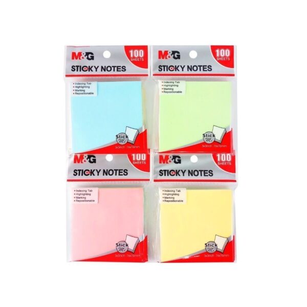 M&Amp;Amp;G Pack Of 100Sheets Sticky Note Ys-386