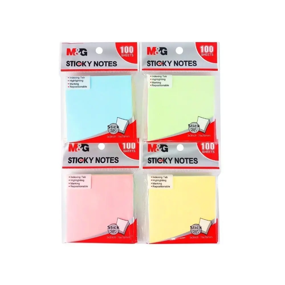 M&Amp;Amp;G Pack Of 100Sheets Sticky Note Ys-386 M&Amp;Amp;G Pack Of 100Sheets Sticky Note Ys-386