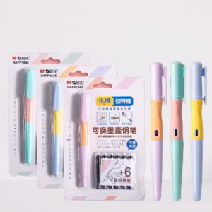 M&G Pastel Color Soft Grip Cushion Nib Fountain Pen