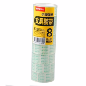 M&G Transparent Stationery Tape 1 Inch /8 Pieces Roll