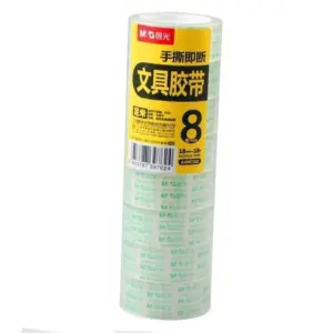 M&G Transparent Stationery Tape 1 Inch /8 Pieces Roll