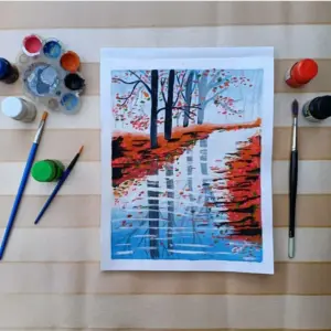 Pack of 6 Poster Colors With Brush Free