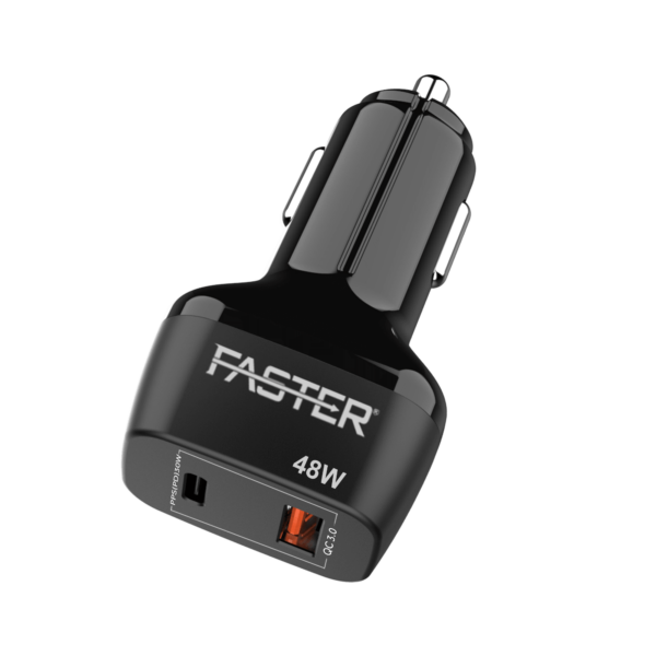 Faster Pd 48W Fast Car Charger Pd2.0,Pd3.0 Pps Qc 4.0A Supported