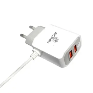 Ronin Dual USB + Attached Wire Charger 2.4A