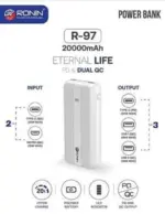 Ronin PD Fast Charging Power bank 20000 MAH