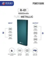 Ronin Pure Metal Digital Power Bank 10000 MAH