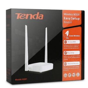 Tenda N301 Wireless N300 Easy Setup Router - High-speed 300mbps, Ieee802.11n, Perfect For Web Activities, Gaming, And More