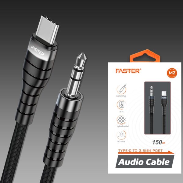 Faster Audio Cable For Type-C To 3.5Mm Port