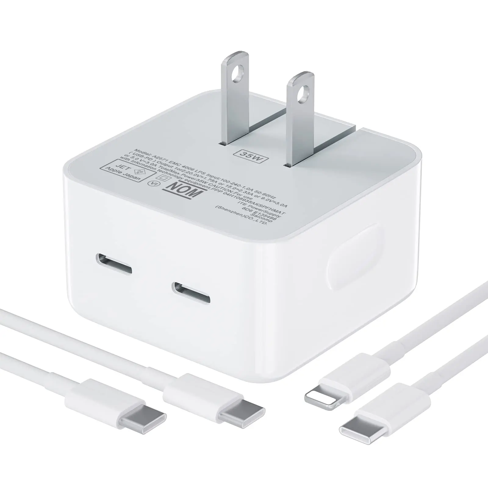 Usb-C-C-50W-Power-Adapter-A2306-Chargers-Grace-Digital.jpg Usb-C + C 50W Power Adapter A2306