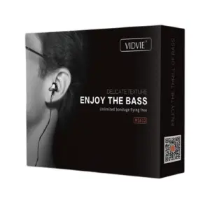 Vidvie Hs612 Bass Stereo Earphones - Black