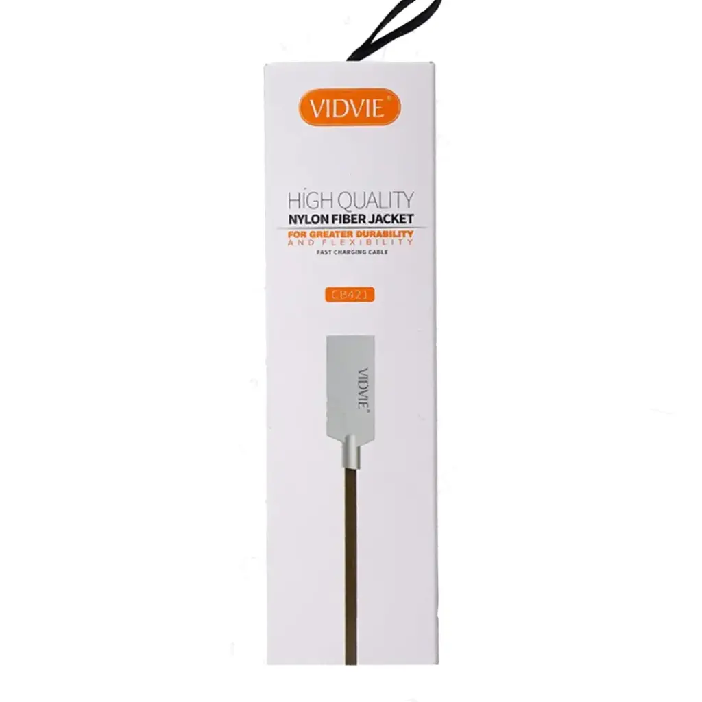 Vidvie Cb421 Silver Cloth Usb Charging Cable - 100Cm Length