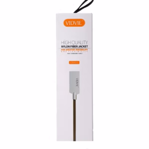 Vidvie Cb421 Silver Cloth Usb Charging Cable - 100cm Length
