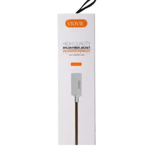 Vidvie Cb421 Silver Cloth Usb Charging Cable - 100cm Length