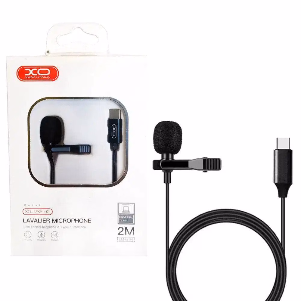 Home Mega-Electronics 63 Xo-Mkf 02 2M Type-C Lavalier Microphone