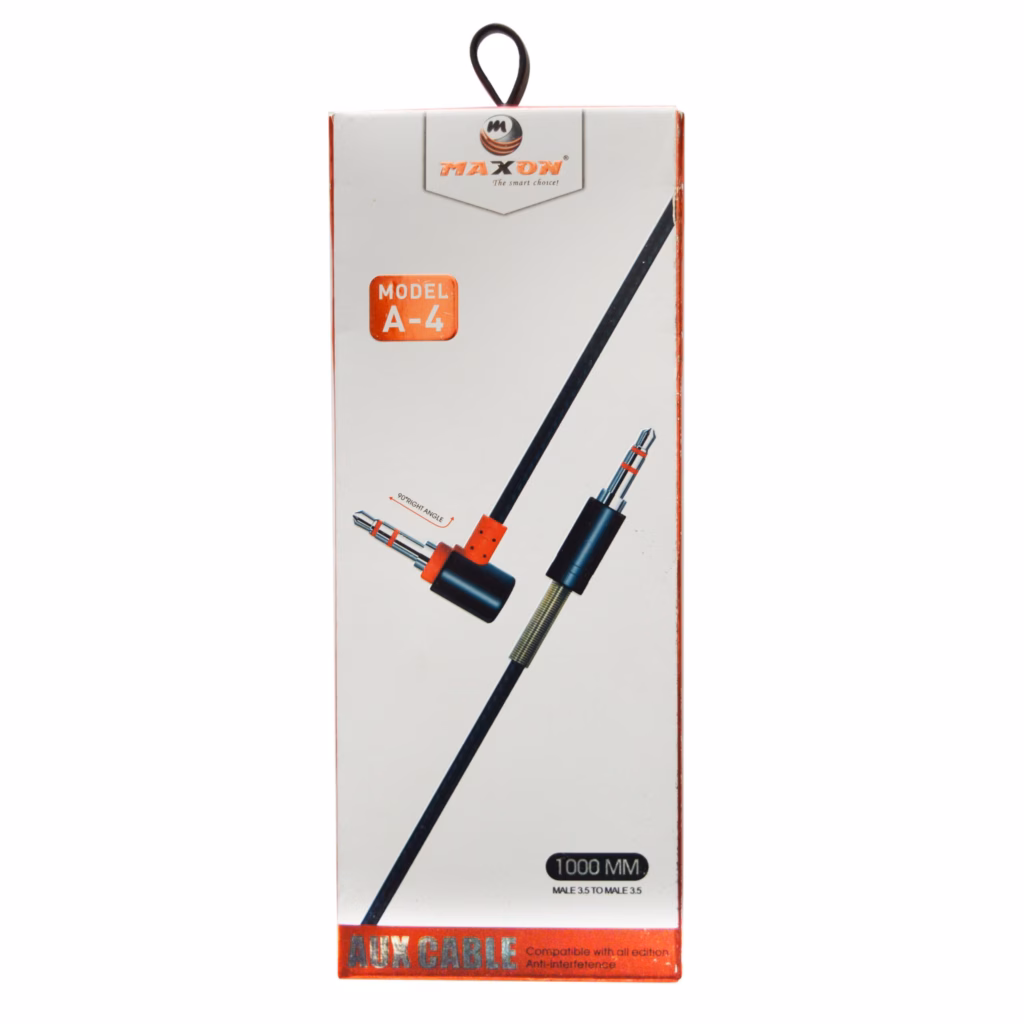 Home Mega-Electronics 76 Maxon High Quality Stereo Aux Cable Www.gracedigital.pk 2