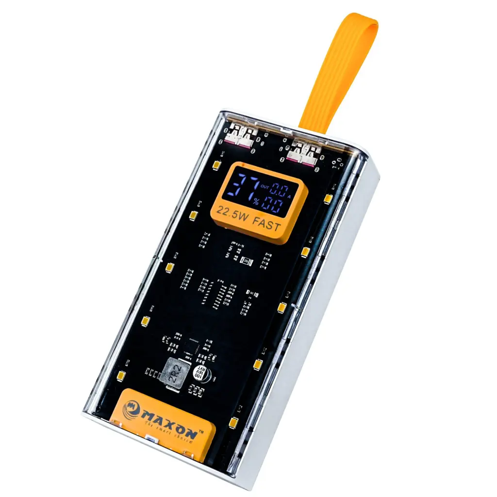 Maxon Fast Charging Power Bank With Digital Display Lights - 22.5W - 10000Mah